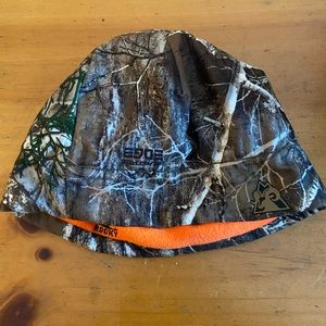 Fleece lined camo hunting hat